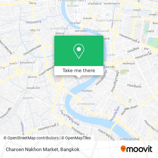 Charoen Nakhon Market map