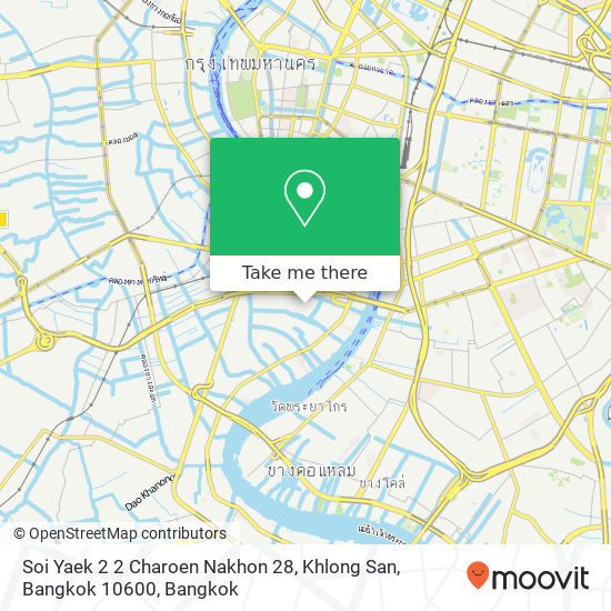 Soi Yaek 2 2 Charoen Nakhon 28, Khlong San, Bangkok 10600 map