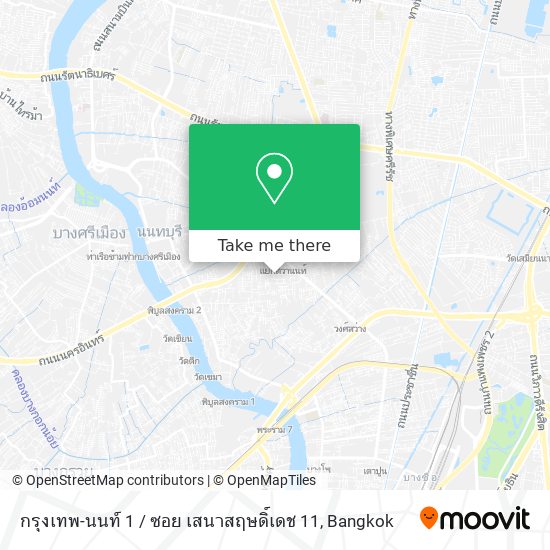 กรุงเทพ-นนท์ 1 / ซอย เสนาสฤษดิ์เดช 11 map