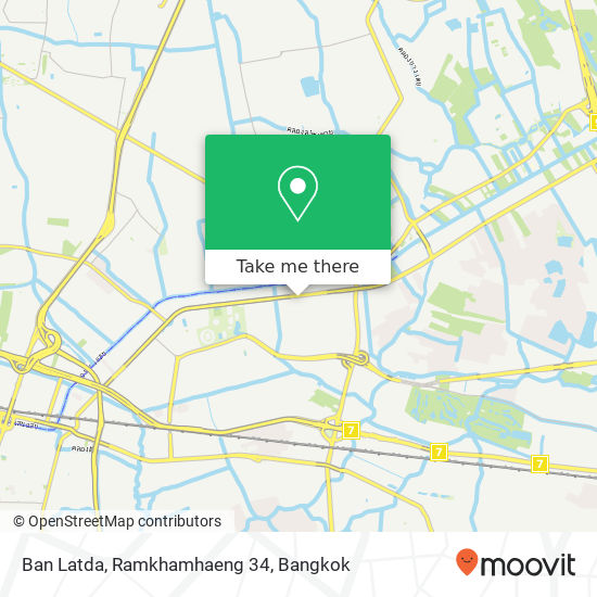 Ban Latda, Ramkhamhaeng 34 map