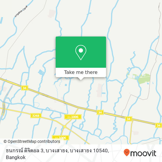 ธนกรณ์ ดิจิตอล 3, บางเสาธง, บางเสาธง 10540 map