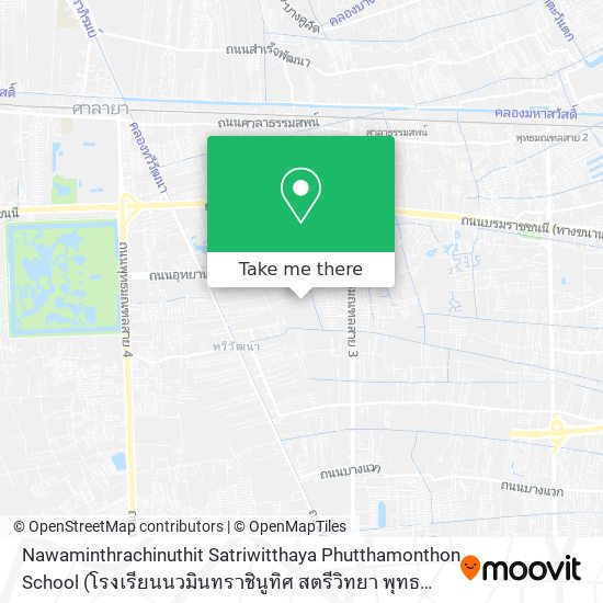 Nawaminthrachinuthit Satriwitthaya Phutthamonthon School map
