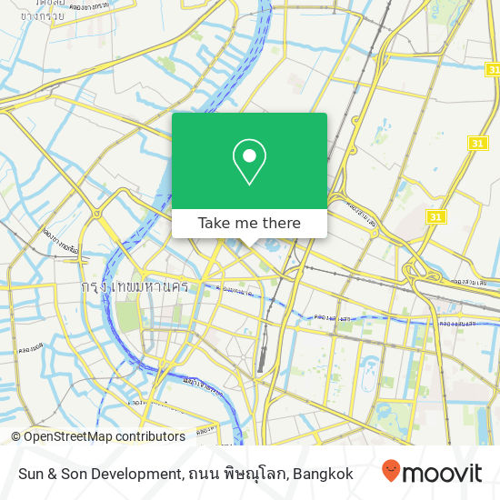 Sun & Son Development, ถนน พิษณุโลก map