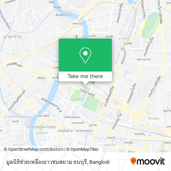 มูลนิธิช่วยเหลือเยาวชนสยาม ธนบุรี map