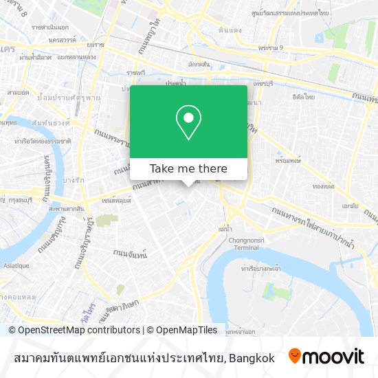 สมาคมทันตแพทย์เอกชนแห่งประเทศไทย map