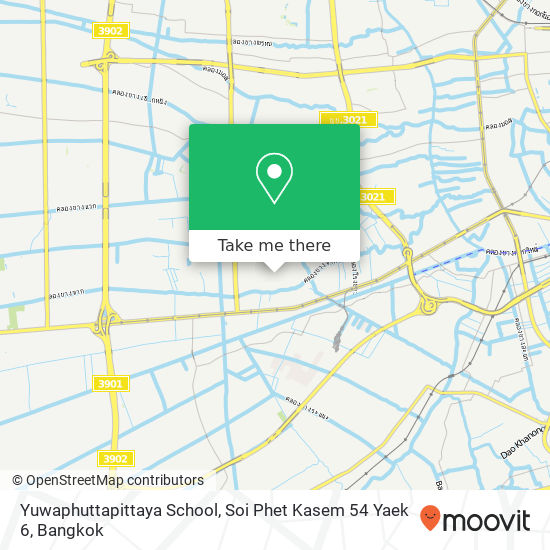 Yuwaphuttapittaya School, Soi Phet Kasem 54 Yaek 6 map