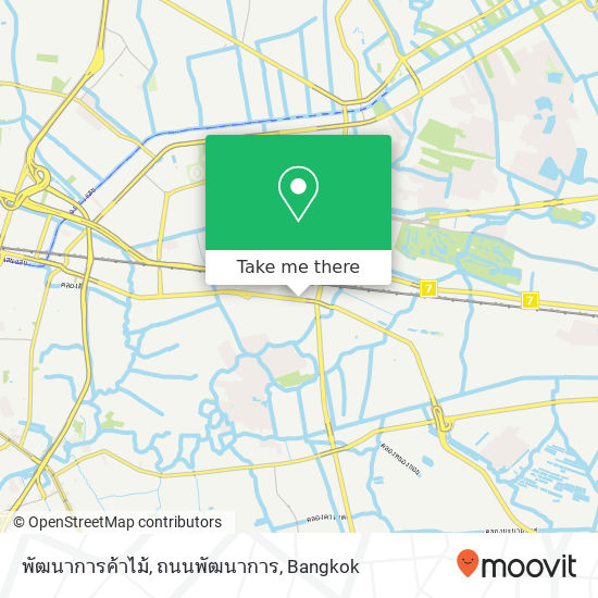 พัฒนาการค้าไม้, ถนนพัฒนาการ map