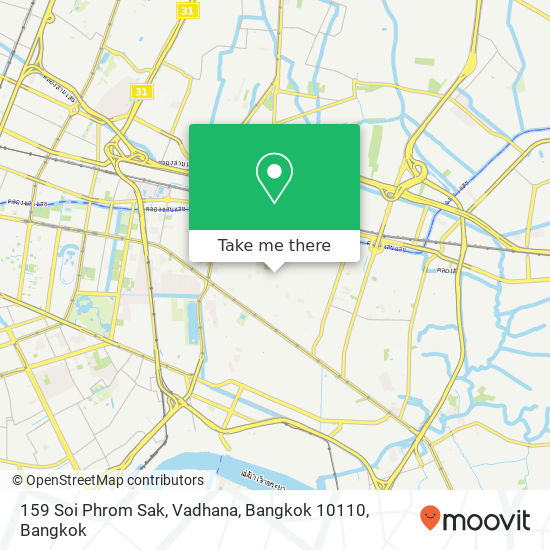 159 Soi Phrom Sak, Vadhana, Bangkok 10110 map