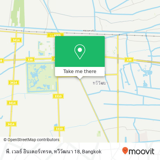 พี. เวลธ์ อินเตอร์เทรด, ทวีวัฒนา 18 map