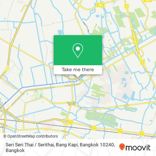 Seri Seri Thai / Serithai, Bang Kapi, Bangkok 10240 map