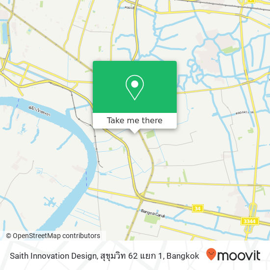 Saith Innovation Design, สุขุมวิท 62 แยก 1 map