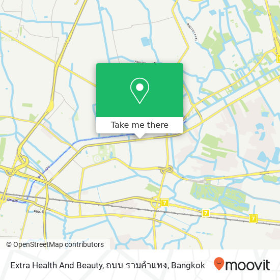 Extra Health And Beauty, ถนน รามคำแหง map