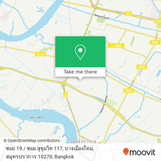 ซอย 19 / ซอย สุขุมวิท 117, บางเมืองใหม่, สมุทรปราการ 10270 map