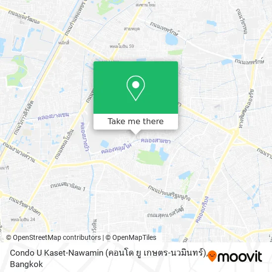 Condo U Kaset-Nawamin (คอนโด ยู เกษตร-นวมินทร์) map