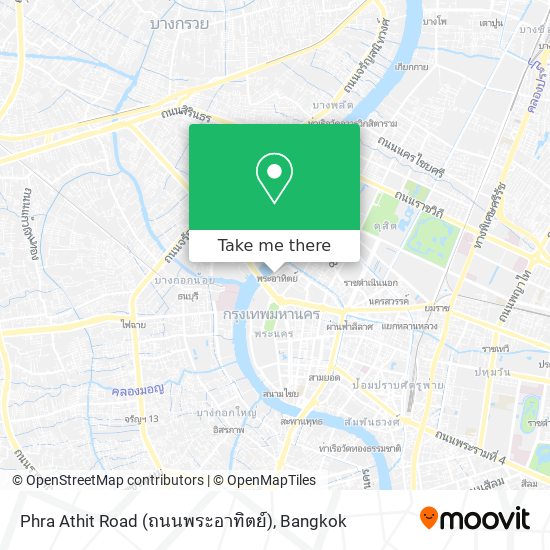 Phra Athit Road (ถนนพระอาทิตย์) map