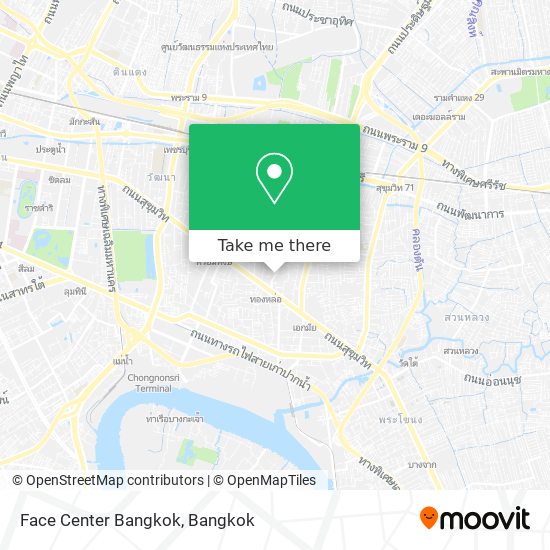 Face Center Bangkok map