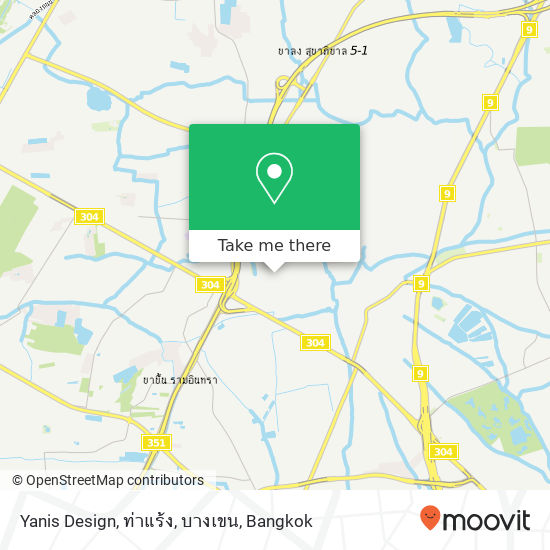 Yanis Design, ท่าแร้ง, บางเขน map