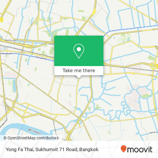 Yong Fa Thai, Sukhumvit 71 Road map