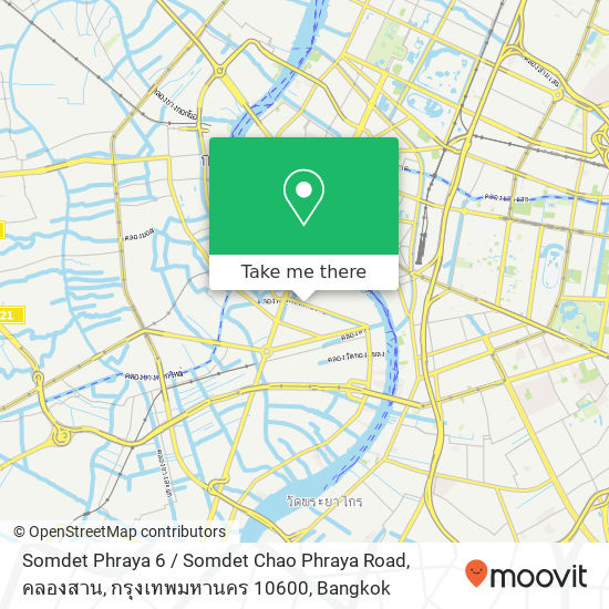Somdet Phraya 6 / Somdet Chao Phraya Road, คลองสาน, กรุงเทพมหานคร 10600 map