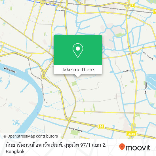 กันยารัตภรณ์ อพาร์ทเม้นท์, สุขุมวิท 97 / 1 แยก 2 map