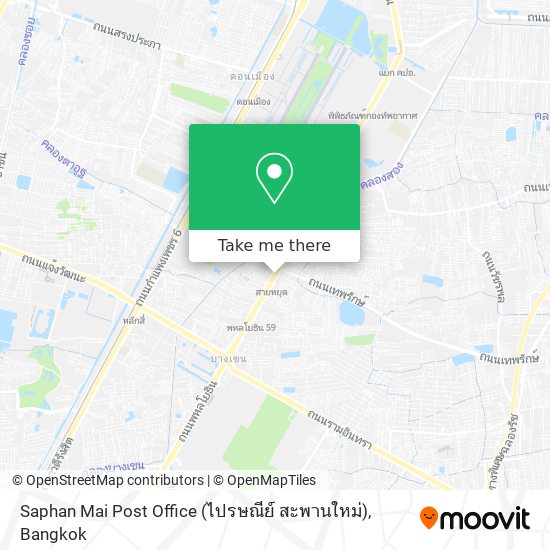 Saphan Mai Post Office (ไปรษณีย์ สะพานใหม่) map