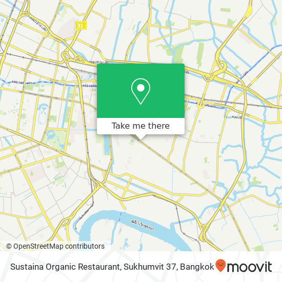 Sustaina Organic Restaurant, Sukhumvit 37 map