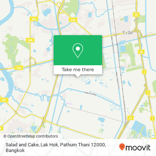 Salad and Cake, Lak Hok, Pathum Thani 12000 map