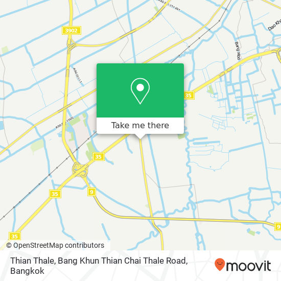 Thian Thale, Bang Khun Thian Chai Thale Road map