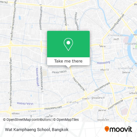 Wat Kamphaeng School map