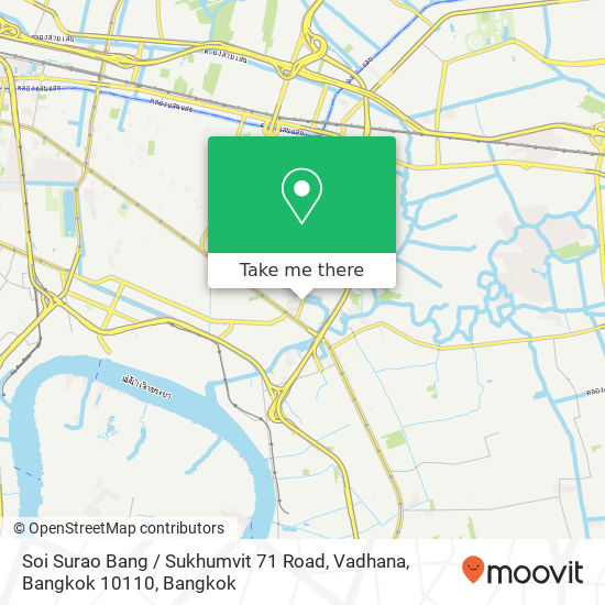 Soi Surao Bang / Sukhumvit 71 Road, Vadhana, Bangkok 10110 map