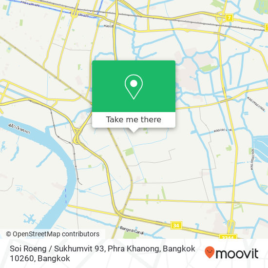 Soi Roeng / Sukhumvit 93, Phra Khanong, Bangkok 10260 map