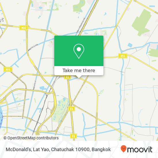 McDonald's, Lat Yao, Chatuchak 10900 map