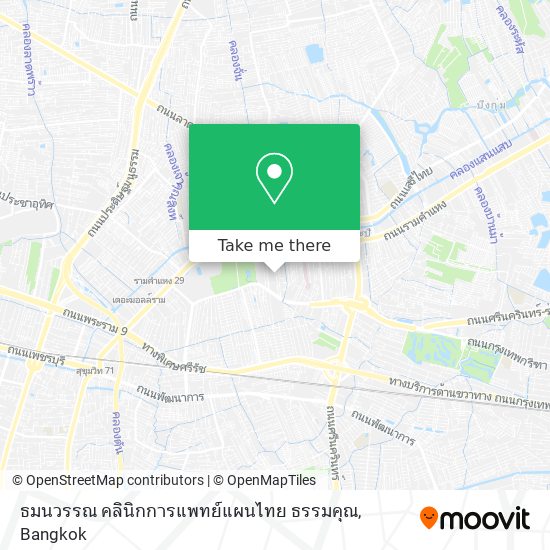 ธมนวรรณ คลินิกการแพทย์แผนไทย ธรรมคุณ map