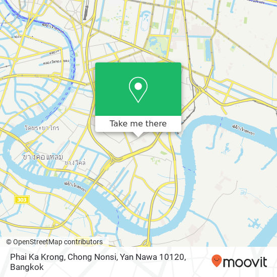 Phai Ka Krong, Chong Nonsi, Yan Nawa 10120 map