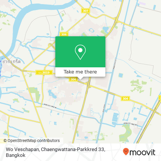 Wo Veschapan, Chaengwattana-Parkkred 33 map