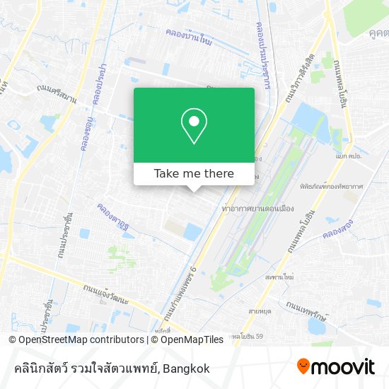 คลินิกสัตว์ รวมใจสัตวแพทย์ map