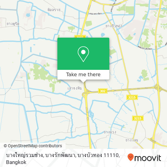 บางใหญ่รวมช่าง, บางรักพัฒนา, บางบัวทอง 11110 map