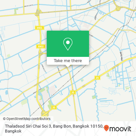 Thaladsod Siri Chai Soi 3, Bang Bon, Bangkok 10150 map