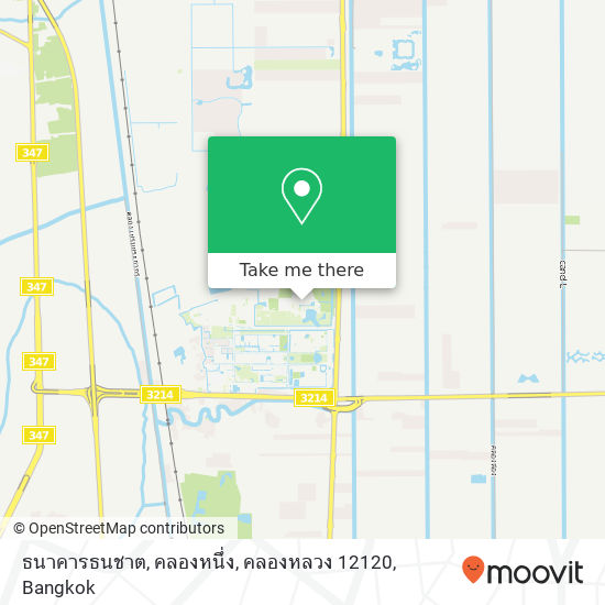 ธนาคารธนชาต, คลองหนึ่ง, คลองหลวง 12120 map