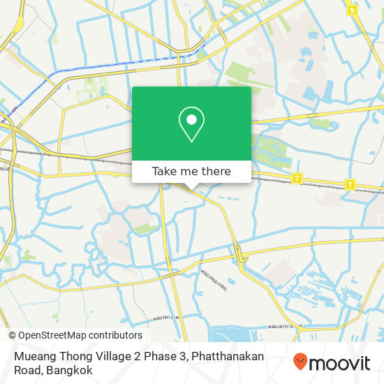 Mueang Thong Village 2 Phase 3, Phatthanakan Road map