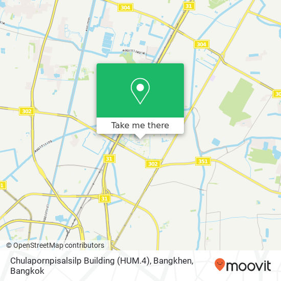 Chulapornpisalsilp Building (HUM.4), Bangkhen map