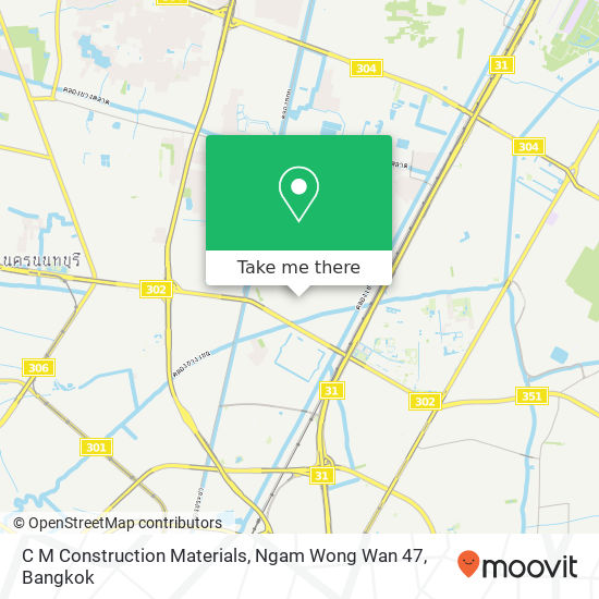 C M Construction Materials, Ngam Wong Wan 47 map