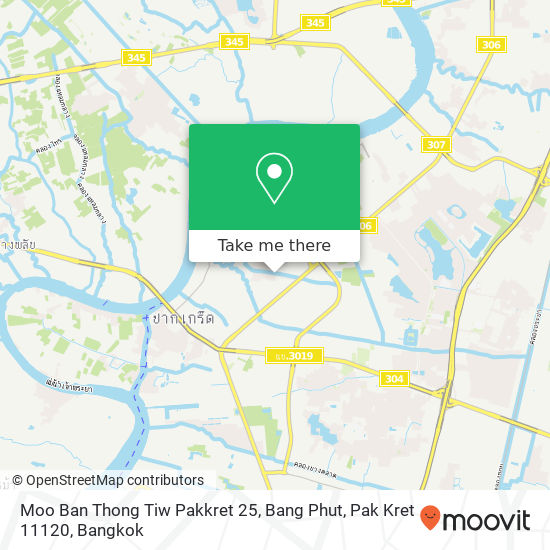 Moo Ban Thong Tiw Pakkret 25, Bang Phut, Pak Kret 11120 map