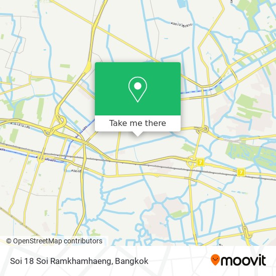 Soi 18 Soi Ramkhamhaeng map