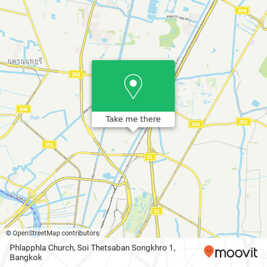 Phlapphla Church, Soi Thetsaban Songkhro 1 map