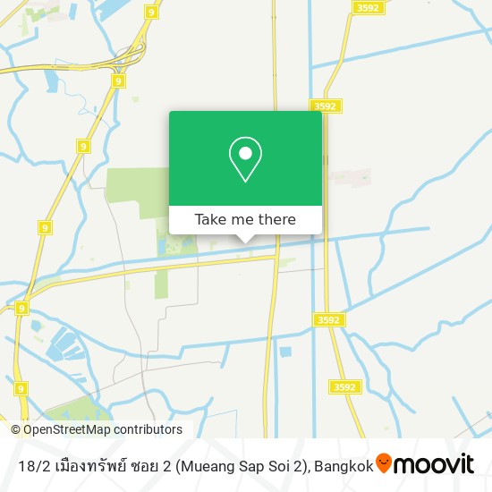 18 / 2 เมืองทรัพย์ ซอย 2 (Mueang Sap Soi 2) map