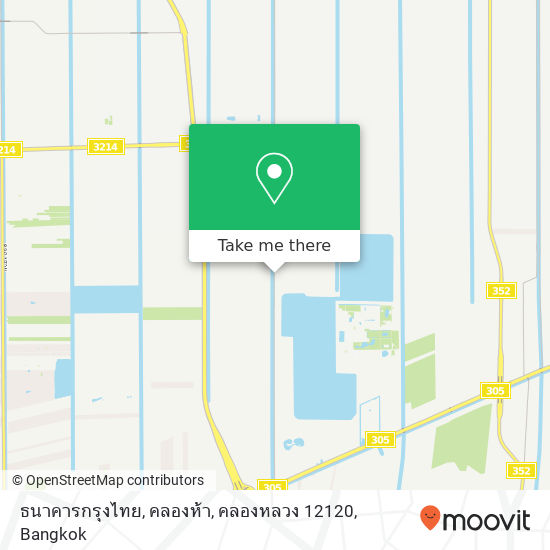 ธนาคารกรุงไทย, คลองห้า, คลองหลวง 12120 map