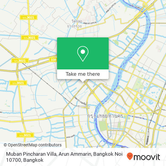 Muban Pincharan Villa, Arun Ammarin, Bangkok Noi 10700 map