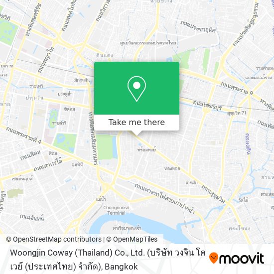 Woongjin Coway (Thailand) Co., Ltd. (บริษัท วงจิน โคเวย์ (ประเทศไทย) จำกัด) map
