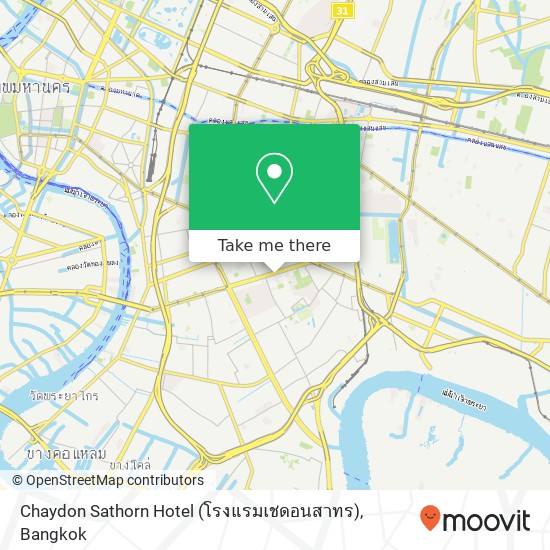 Chaydon Sathorn Hotel (โรงแรมเชดอนสาทร) map
